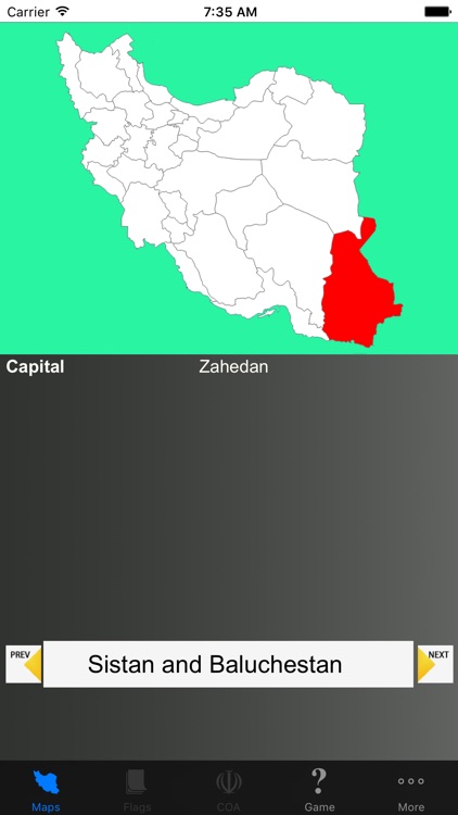 Iran Province Maps and Capitals