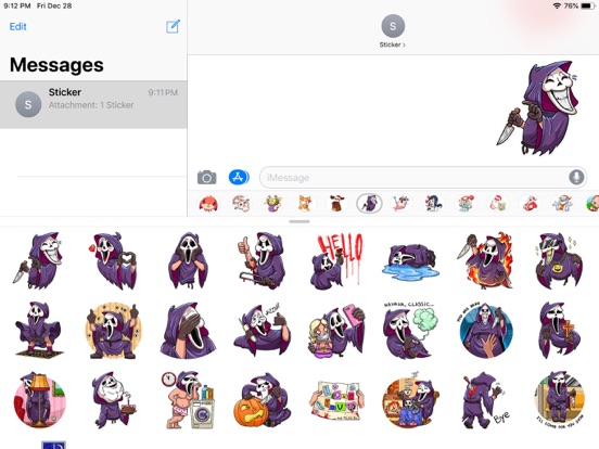 Screenshot #4 pour Halloween Death Funny Stickers
