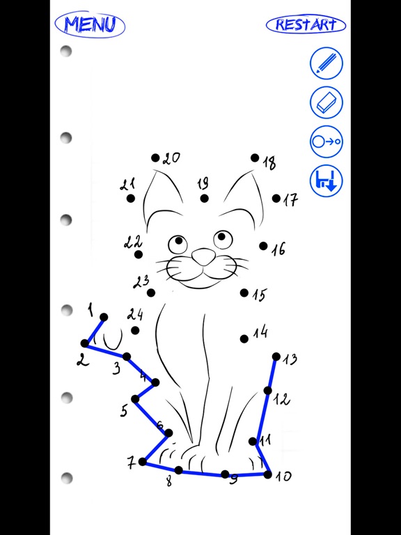 Connect The Dots Cats iPad screenshot