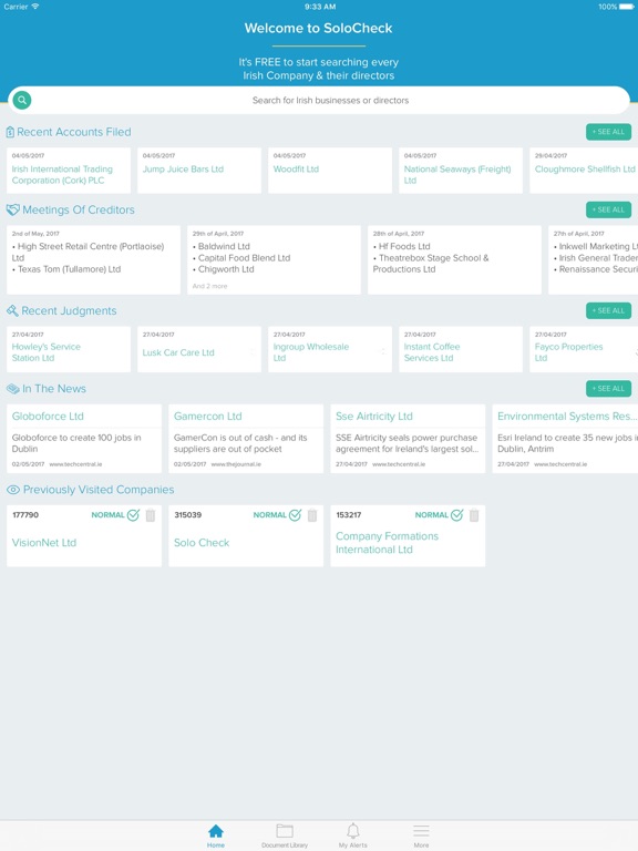 Screenshot #4 pour SoloCheck - Irish Company Info