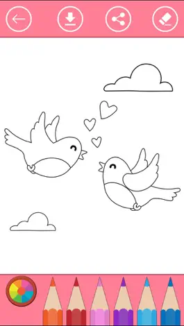 Game screenshot Bird Coloring Book for Kids: Learn to color & draw apk