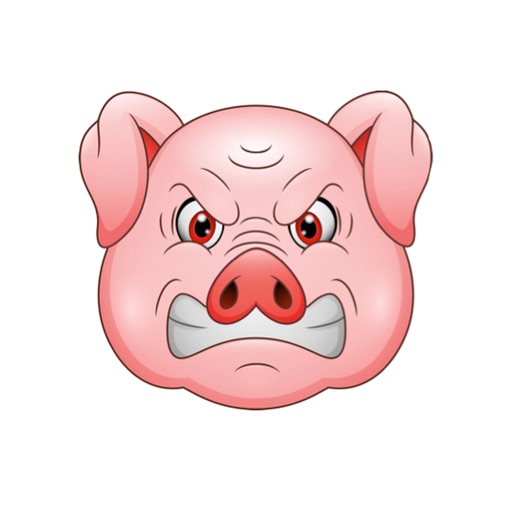 Angry Piglet Stickers