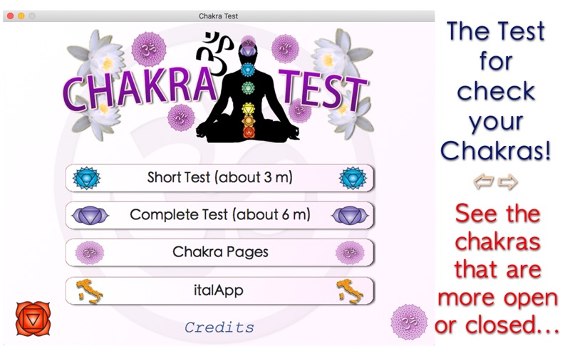 chakra test - discover the state of your chakras iphone screenshot 1