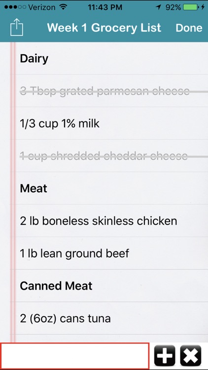 My Family Meal Planner Light screenshot-3