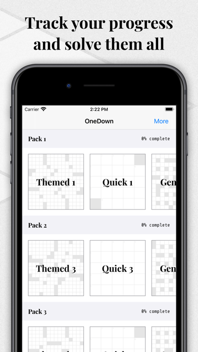 OneDown - Crossword Puzzlesのおすすめ画像5