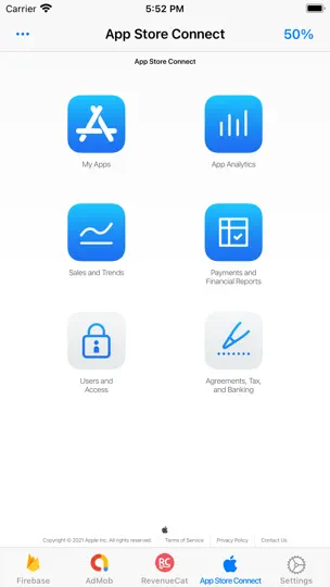 Captura de pantalla de DashTabs: Firebase, AdMob … en iPhone 2