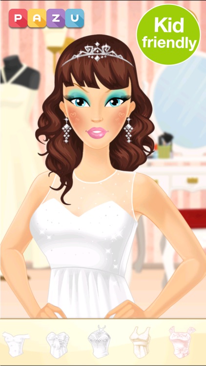 Makeup Girls Wedding Dress up