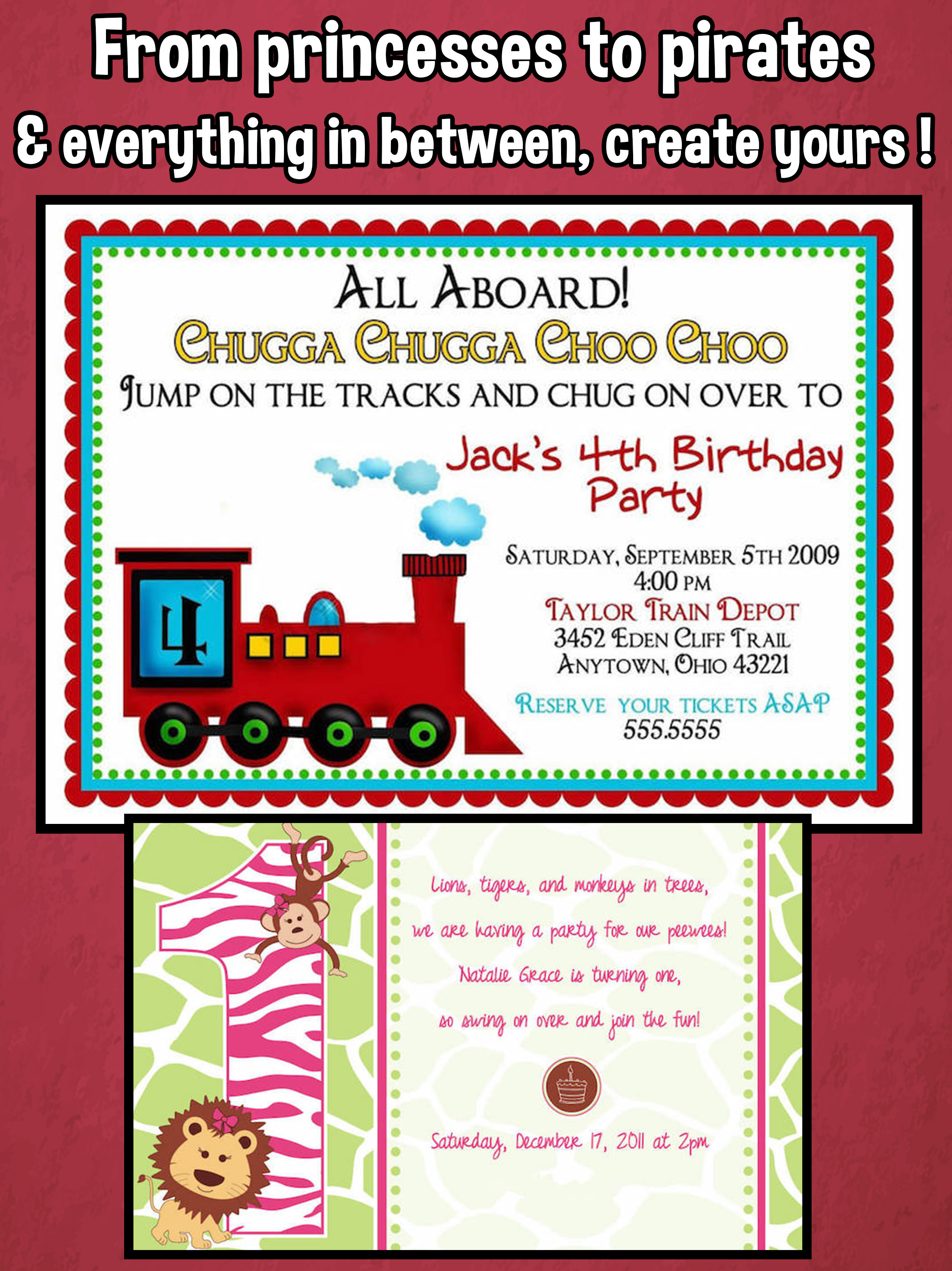 Happy Birthday Invitations For Kids Party screenshot 9