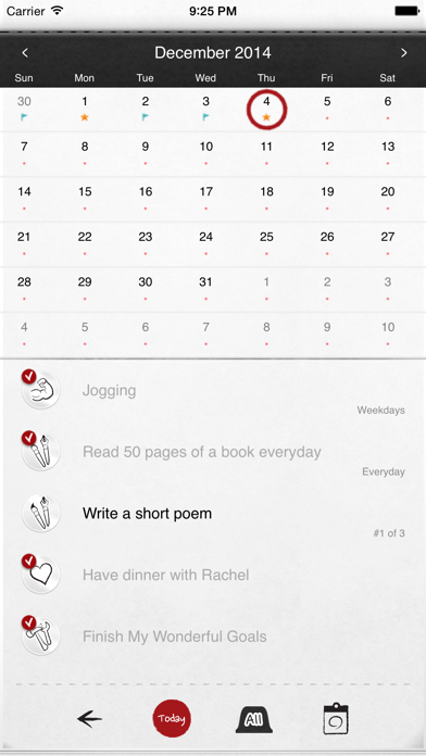 My Wonderful Goals * To-do note for my daily life Screenshot 2