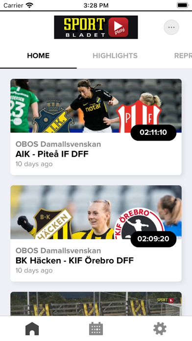 Screenshot #1 pour Sportbladet Play