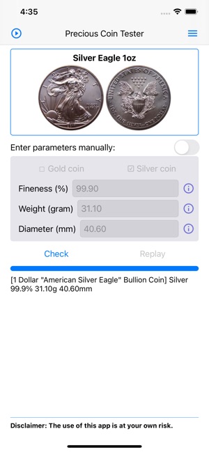 Precious Coin Tester on the App Store
