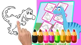Game screenshot динозавры детские игры-книжка-раскраска для детей hack