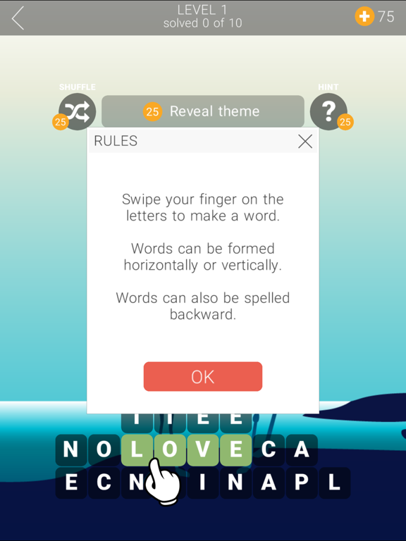 Clear Words iPad screenshot