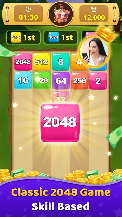 2048 Clash-Win real moneyのおすすめ画像1