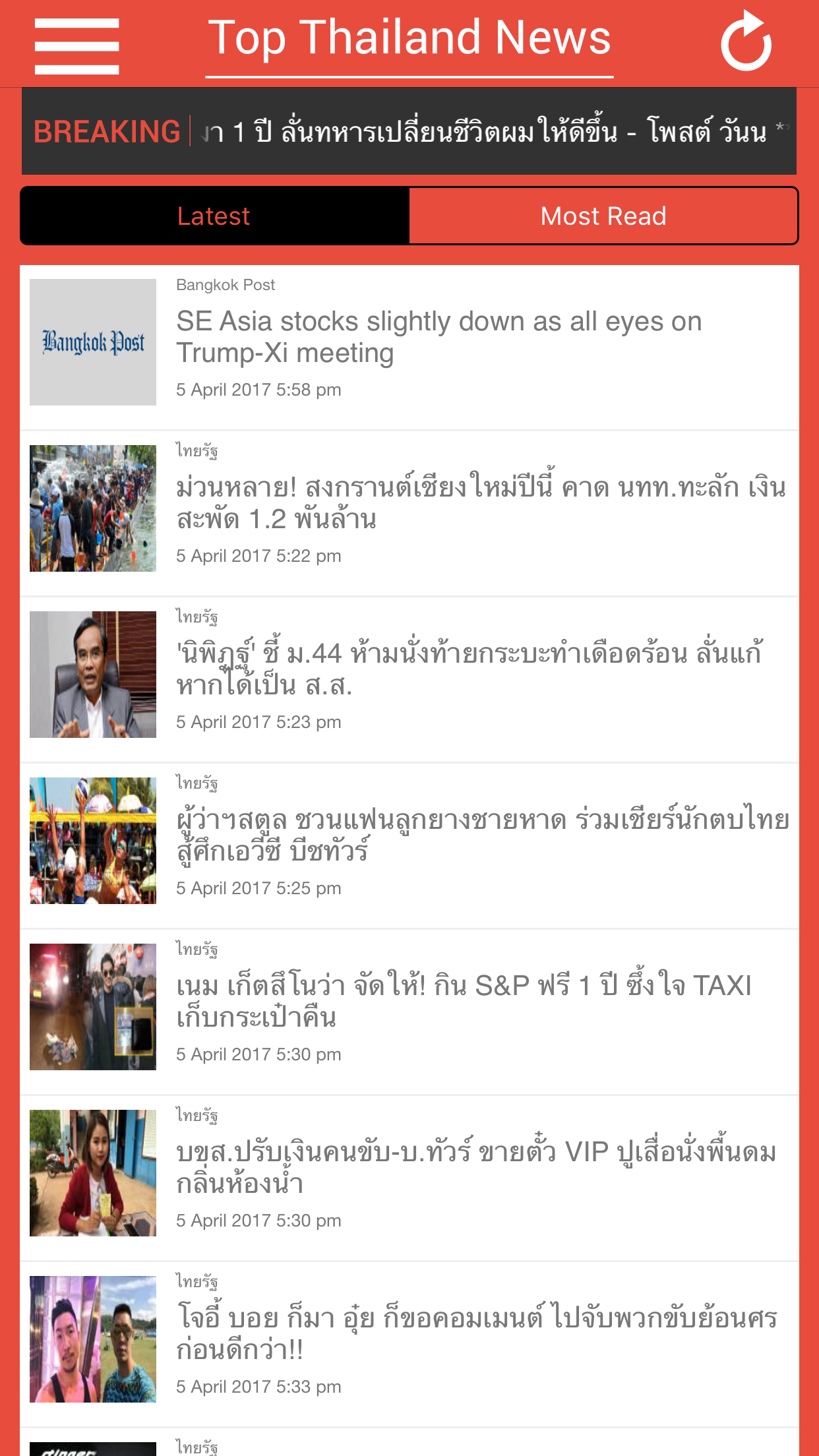 Top Thailand News