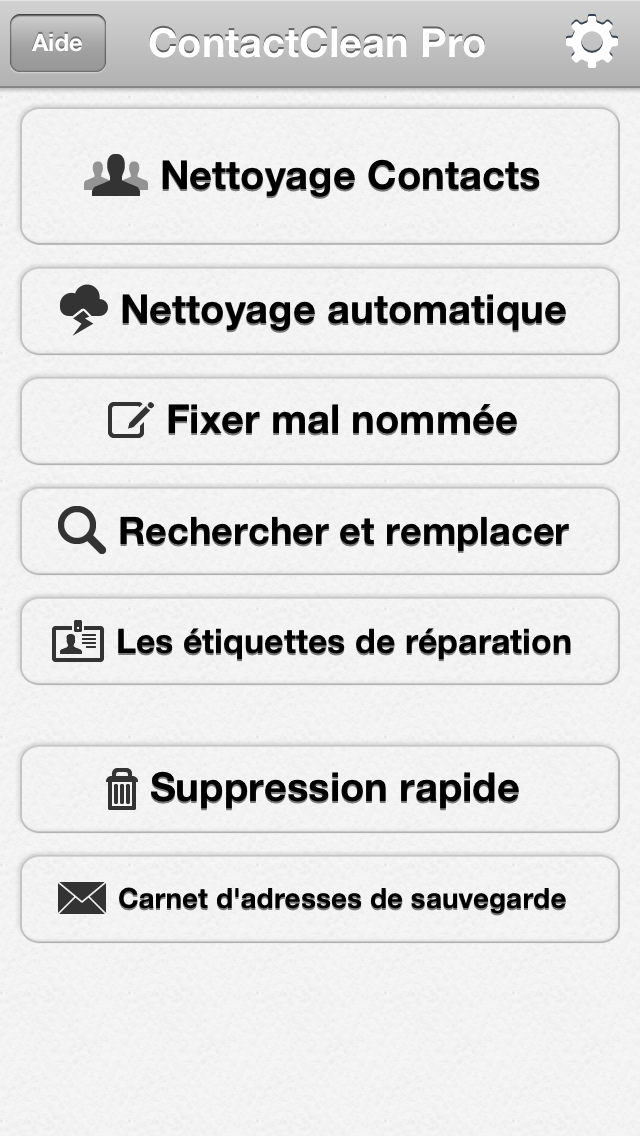 Screenshot #2 pour ContactClean Pro - carnet d'adresses Nettoyage