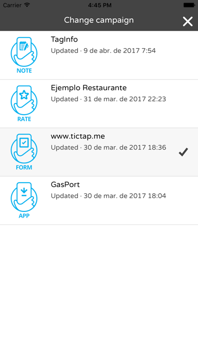TicTap Editor iPhone screenshot