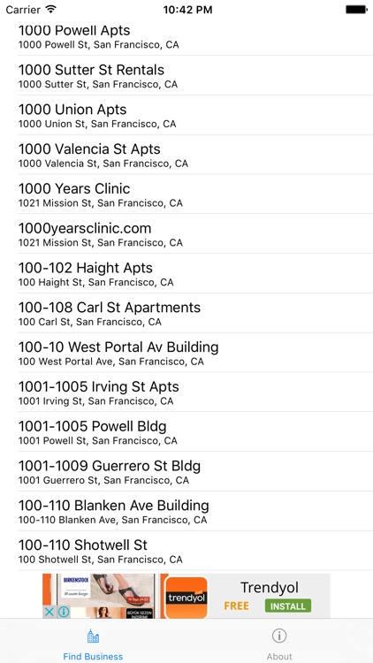 Find A Business : For San Francisco