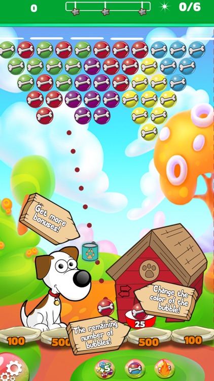Dog bone Bubble Shooter