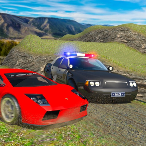 Offroad Police Car Chase Prison Escape Racing Game icon