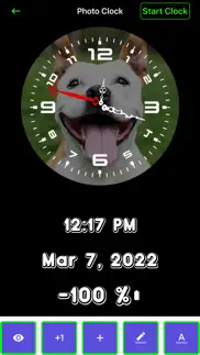 analogue large custom clockapp iphone screenshot 2