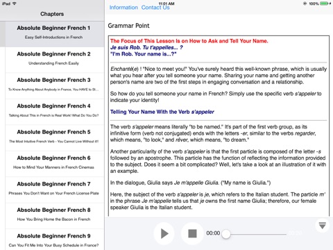Beginner French for iPad screenshot 4