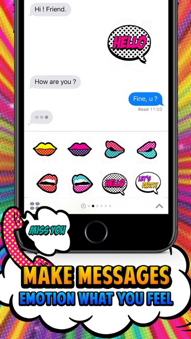 Lip hot girl Stickers for iMessage Screenshot