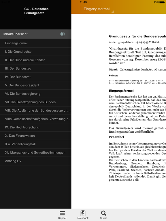 Screenshot #6 pour GG - Deutsches Grundgesetz