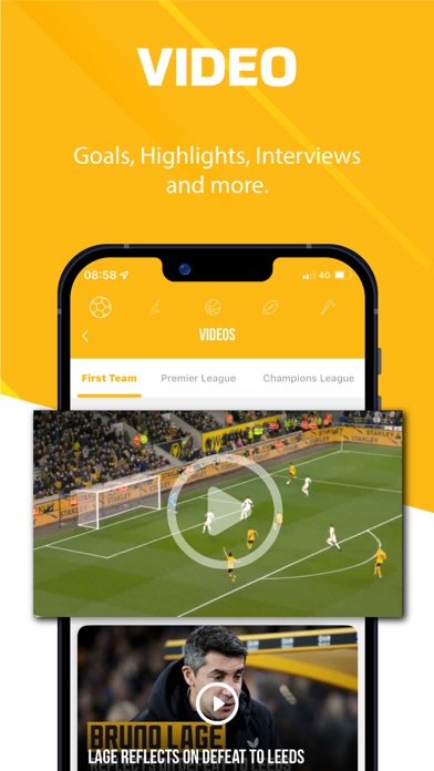 WeAreWolves - Live Scores Screenshot