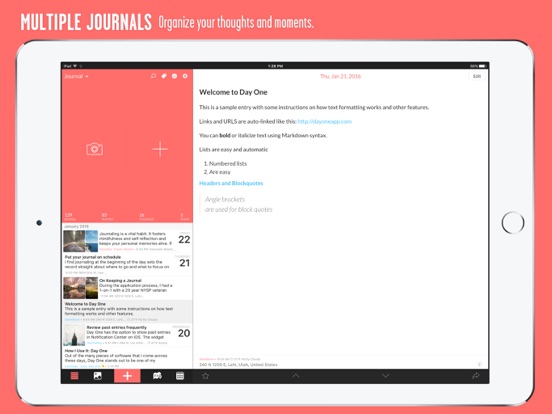 Screenshot #5 pour Day One : journal privé