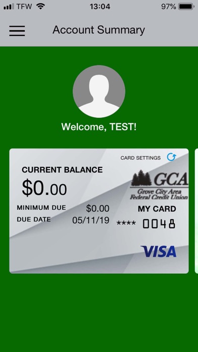 GCA Visa Screenshot