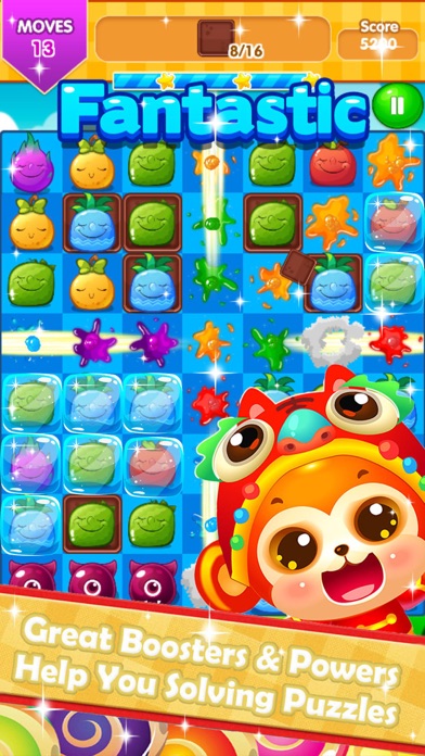 Sweet Fruit Splash Garden Mania:Match 3 Free Game screenshot 2