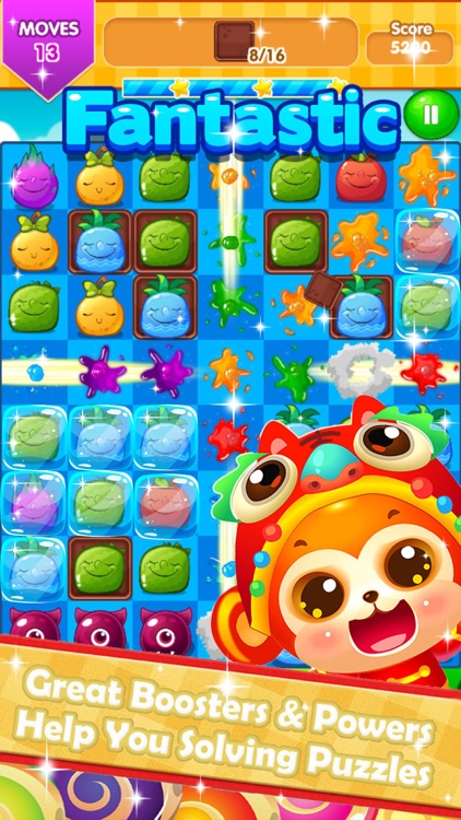 Sweet Fruit Splash Garden Mania:Match 3 Free Game