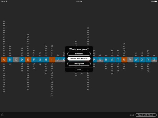 Two Letter Word Chart! iPad screenshot 4 - Reference app