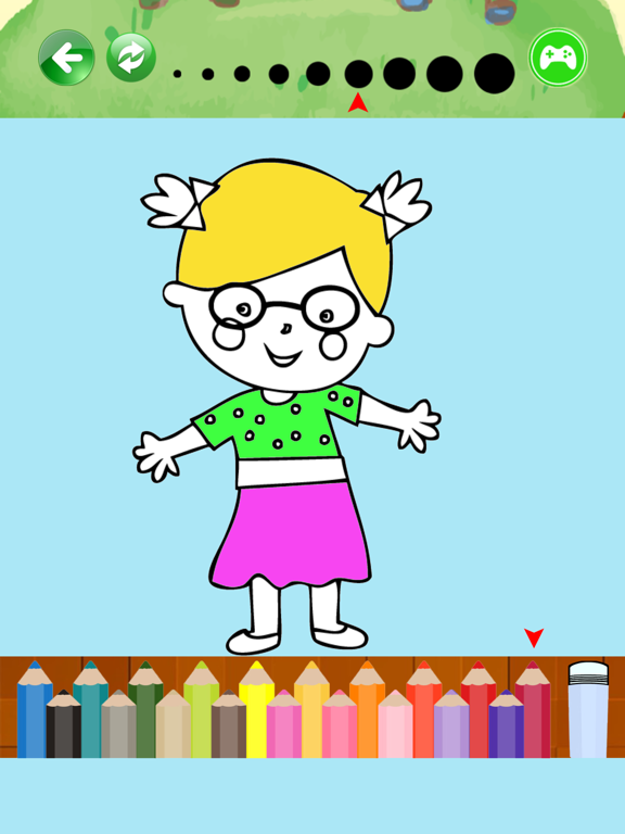 Screenshot #4 pour Les petits garçons et une fille Pages coloriage po