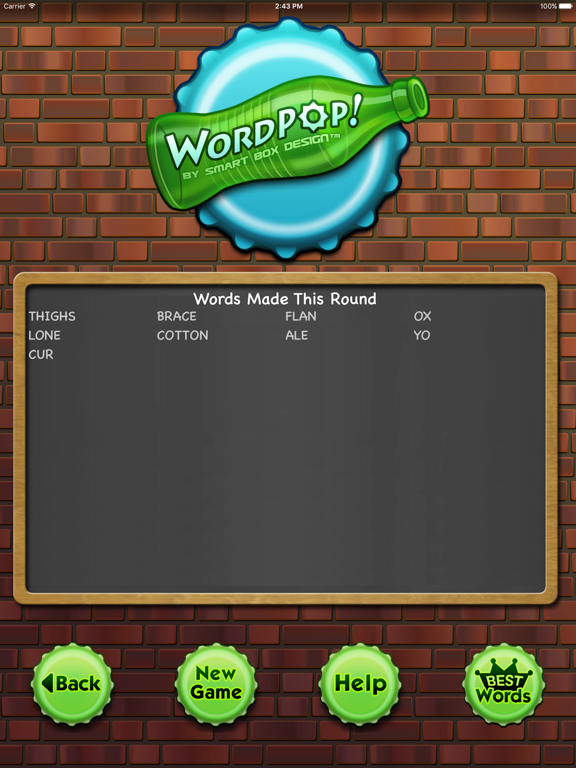 WordPop! Free iPad screenshot 4 - Games app