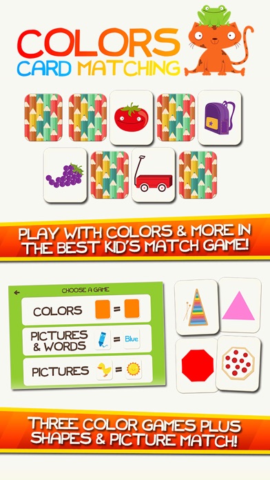 Screenshot #1 pour Apprendre Couleurs Formes Préscolaire Gratuit Jeux