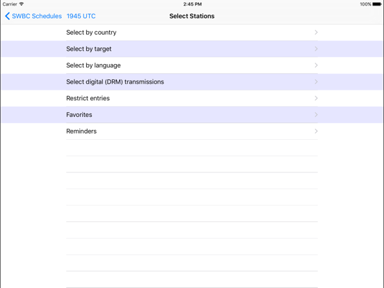 Shortwave Broadcast Schedules iPad app afbeelding 3