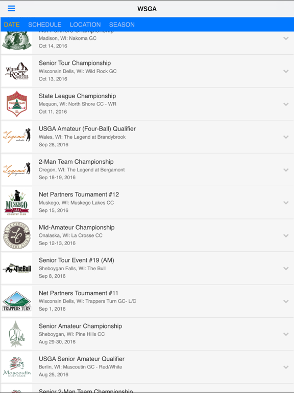 Screenshot #5 pour Wisconsin State Golf Ass.