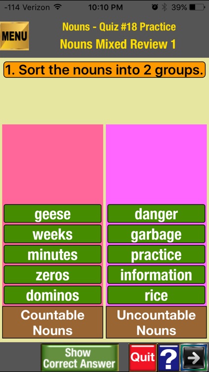 easyLearn Nouns  in English Grammar