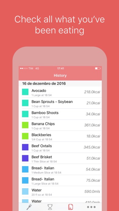 Screenshot #2 for Daily Plate. Food log based on USDA guidelines