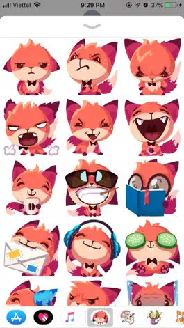 Game screenshot Fox Cute Pun Funny Stickers apk