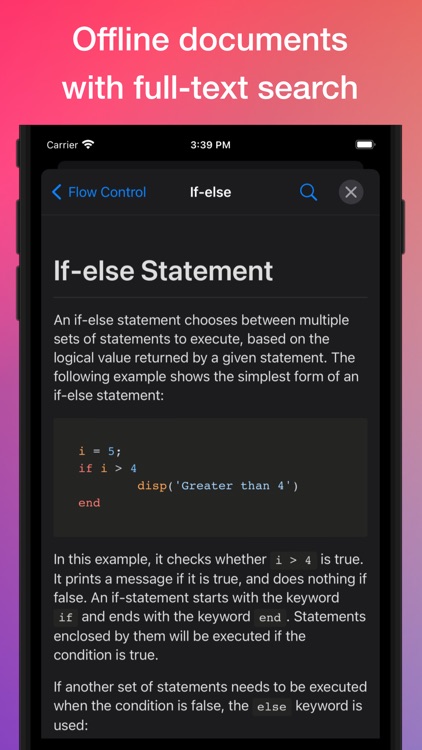 SIMO : MATLAB programming app screenshot-8