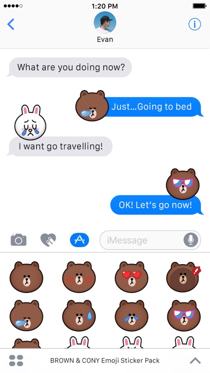 BROWN & CONY Emoji Stickers - LINE FRIENDS