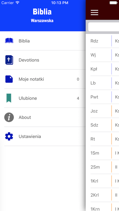 Screenshot #1 pour Biblia Warszawska (POLISH BIBLE)