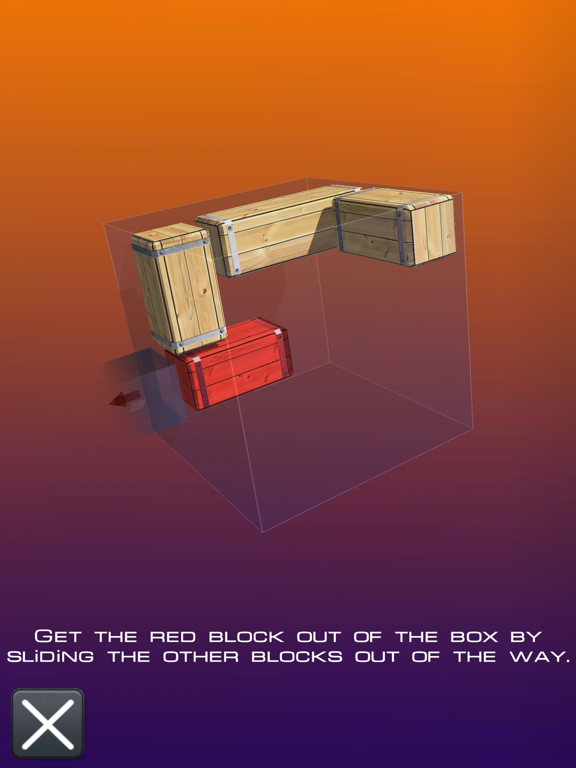 Unblock Red Brick. 3D Space iPad screenshot