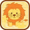 The lion cartoon jigsaw puzzle games