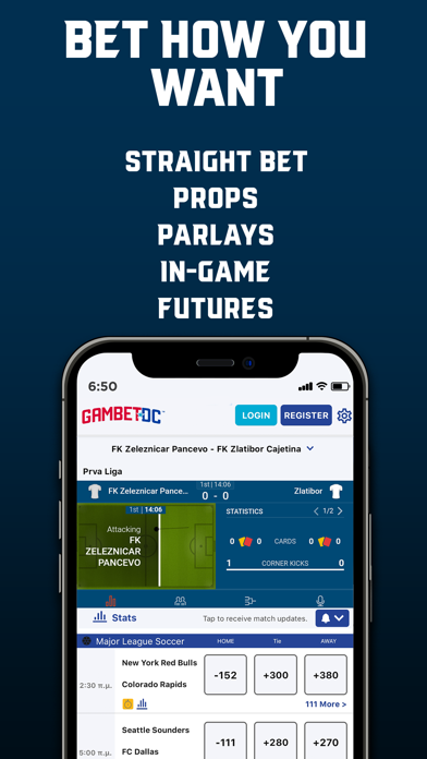 GambetDC: Sportsbook Screenshot