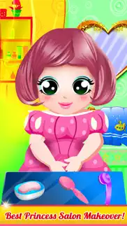 baby princess salon hair makeover games iphone screenshot 2