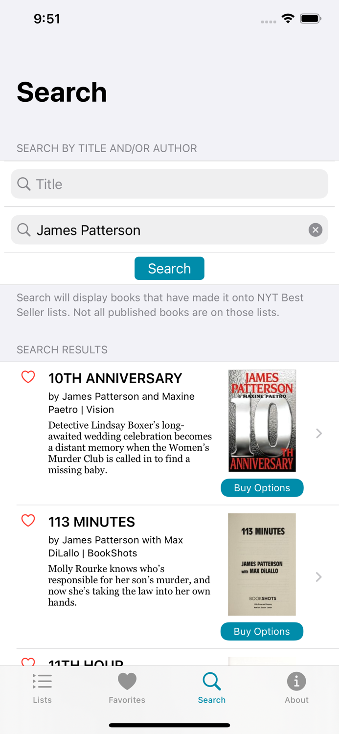 The Best Seller List